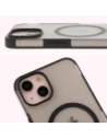 Kup Etui z pierścieniem magnetycznym Bizon Case MatteO do Apple iPhone 14 / Phone 13 półprzezroczyste z czarną ramką - BIZ7143 - {ean13} - Sklep Home Screen