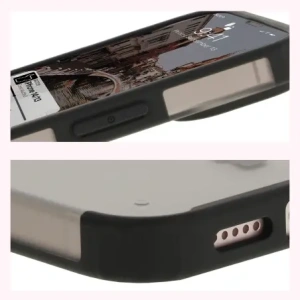 Kup Etui z pierścieniem magnetycznym Bizon Case MatteO do Apple iPhone 14 / Phone 13 półprzezroczyste z czarną ramką - BIZ7143 - {ean13} - Sklep Home Screen