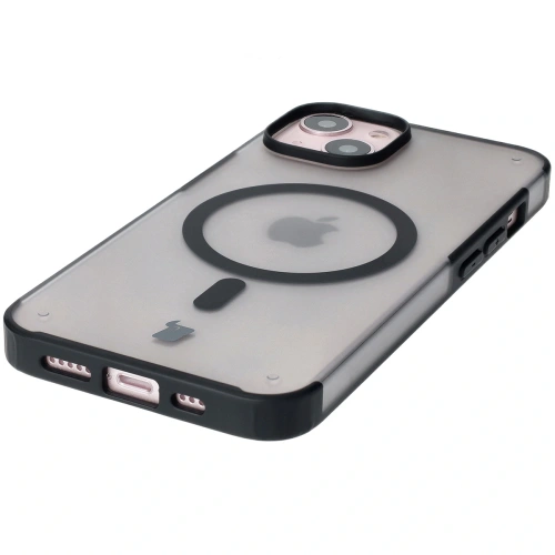 Kup Etui z pierścieniem magnetycznym Bizon Case MatteO do Apple iPhone 14 / Phone 13 półprzezroczyste z czarną ramką - BIZ7143 - {ean13} - Sklep Home Screen