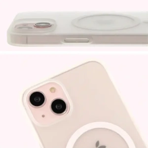 Kup Etui z pierścieniem magnetycznym Bizon Case MatteO do Apple iPhone 14 / Phone 13 półprzezroczyste z przezroczystą ramką - BIZ7144 - {ean13} - Sklep Home Screen