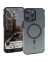 Etui z pierścieniem magnetickým Bizon Case MatteO do Apple iPhone 14 Pro Max poloprůhledné s černým rámečkem