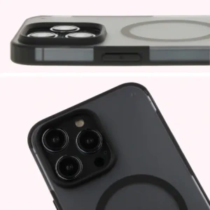 Kup Etui z pierścieniem magnetickým Bizon Case MatteO do Apple iPhone 14 Pro Max poloprůhledné s černým rámečkem - BIZ7145 - {ean13} - Sklep Home Screen