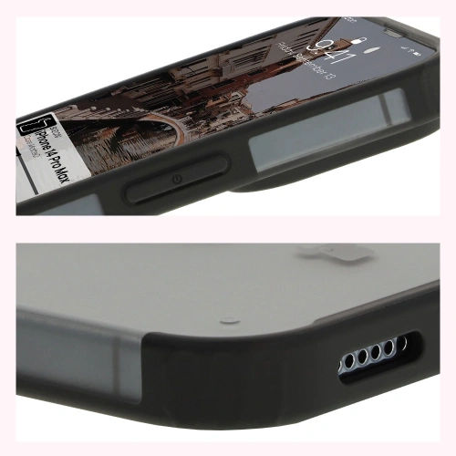 Kup Etui z pierścieniem magnetickým Bizon Case MatteO do Apple iPhone 14 Pro Max poloprůhledné s černým rámečkem - BIZ7145 - {ean13} - Sklep Home Screen