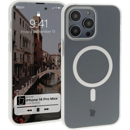 Buy Bizon Case MatteO Apple iPhone 14 Pro Max transparent with a transparent frame - BIZ7146 - {ean13} - Home Screen Store Europe