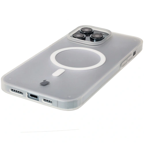 Kup Etui z pierścieniem magnetycznym Bizon Case MatteO do Apple iPhone 14 Pro Max półprzezroczyste z przezroczystą ramką - BIZ7146 - {ean13} - Sklep Home Screen