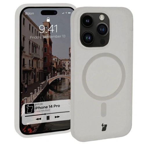 Kup Etui z pierścieniem magnetycznym Bizon Case MatteO do Apple iPhone 14 Pro półprzezroczyste z przezroczystą ramką - BIZ7148 - {ean13} - Sklep Home Screen