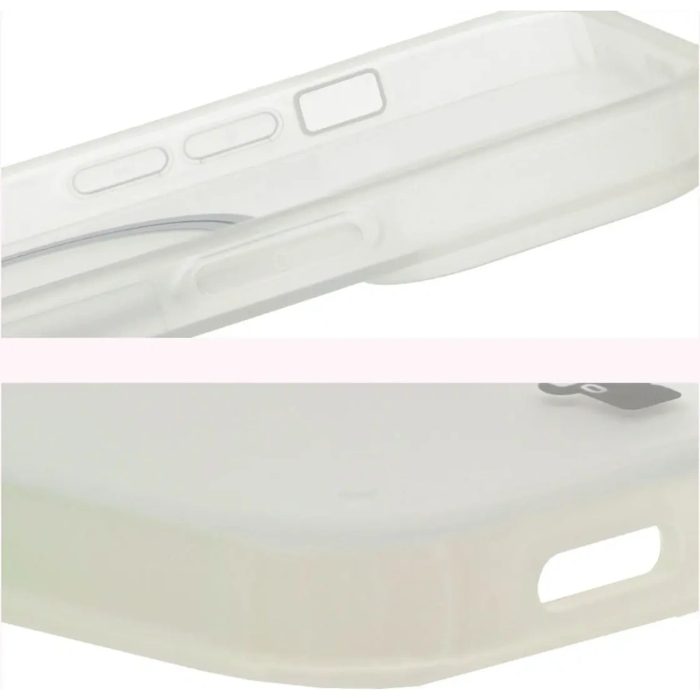 Etui z pierścieniem magnetycznym Bizon Case MatteO do Apple iPhone 14 Pro półprzezroczyste z przezroczystą ramką