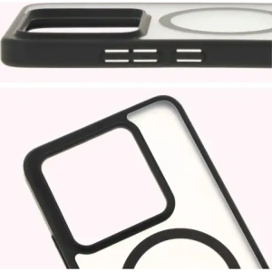 Kup Etui z pierścieniem magnetycznym Bizon Case MatteO do Xiaomi 14T półprzezroczyste z czarną ramką - BIZ7150 - {ean13} - Sklep Home Screen