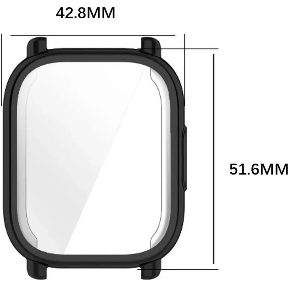 Etui z osłoną ekranu Bizon Case Watch Felipe do Xiaomi Redmi Watch 5 Active czarne