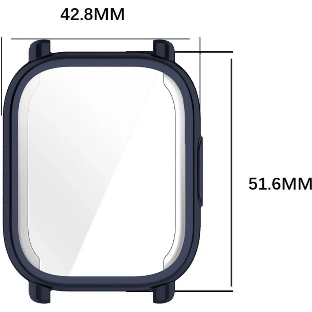 Etui z osłoną ekranu Bizon Case Watch Felipe do Xiaomi Redmi Watch 5 Active niebieskie