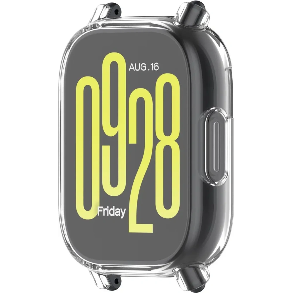 Etui z osłoną ekranu Bizon Case Watch Felipe do Xiaomi Redmi Watch 5 Active przeźroczyste