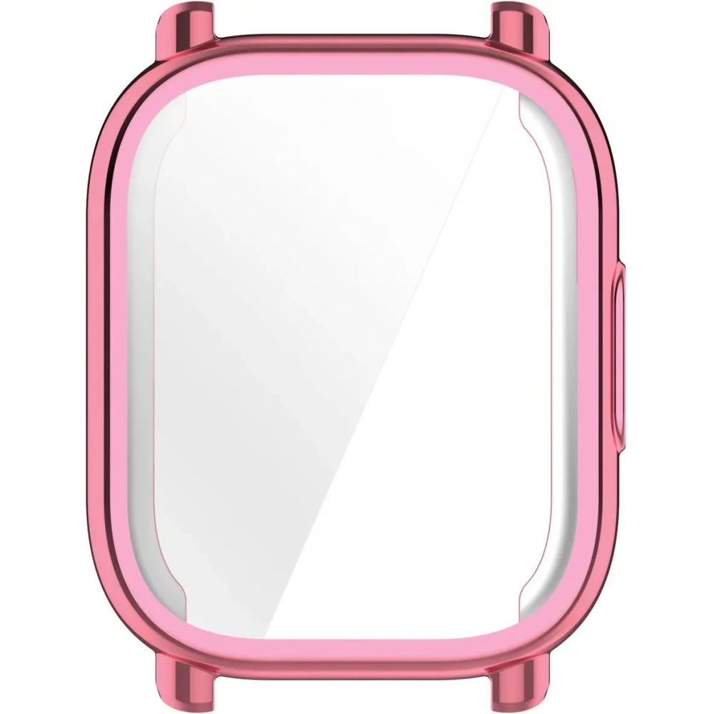 Etui z osłoną ekranu Bizon Case Watch Felipe do Xiaomi Redmi Watch 5 Active różowe