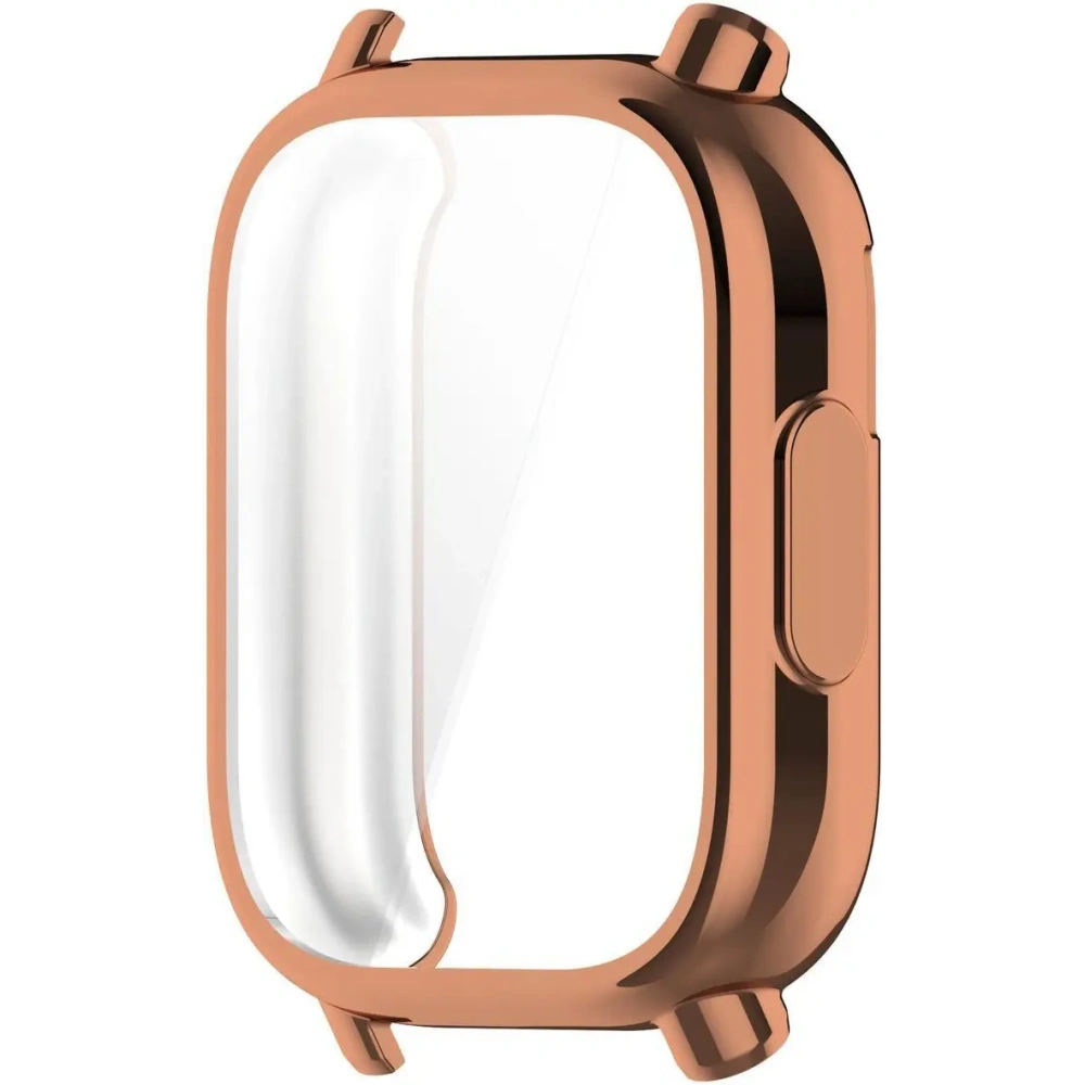 Etui z osłoną ekranu Bizon Case Watch Felipe do Xiaomi Redmi Watch 5 Active różowozłote