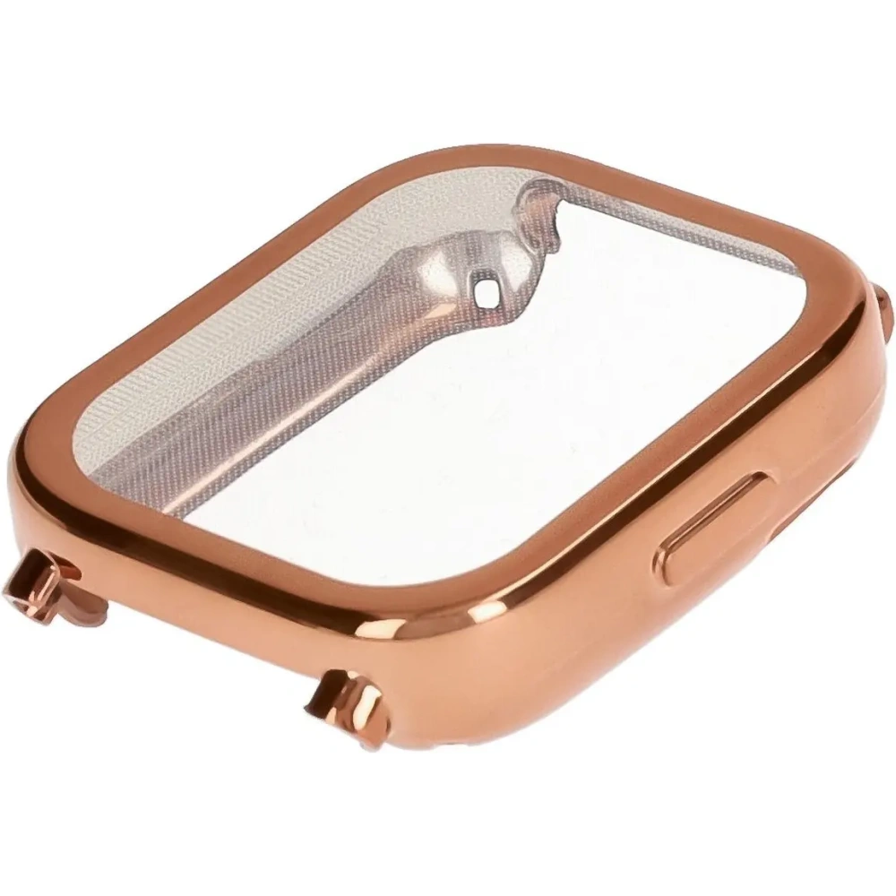 Etui z osłoną ekranu Bizon Case Watch Felipe do Xiaomi Redmi Watch 5 Active różowozłote