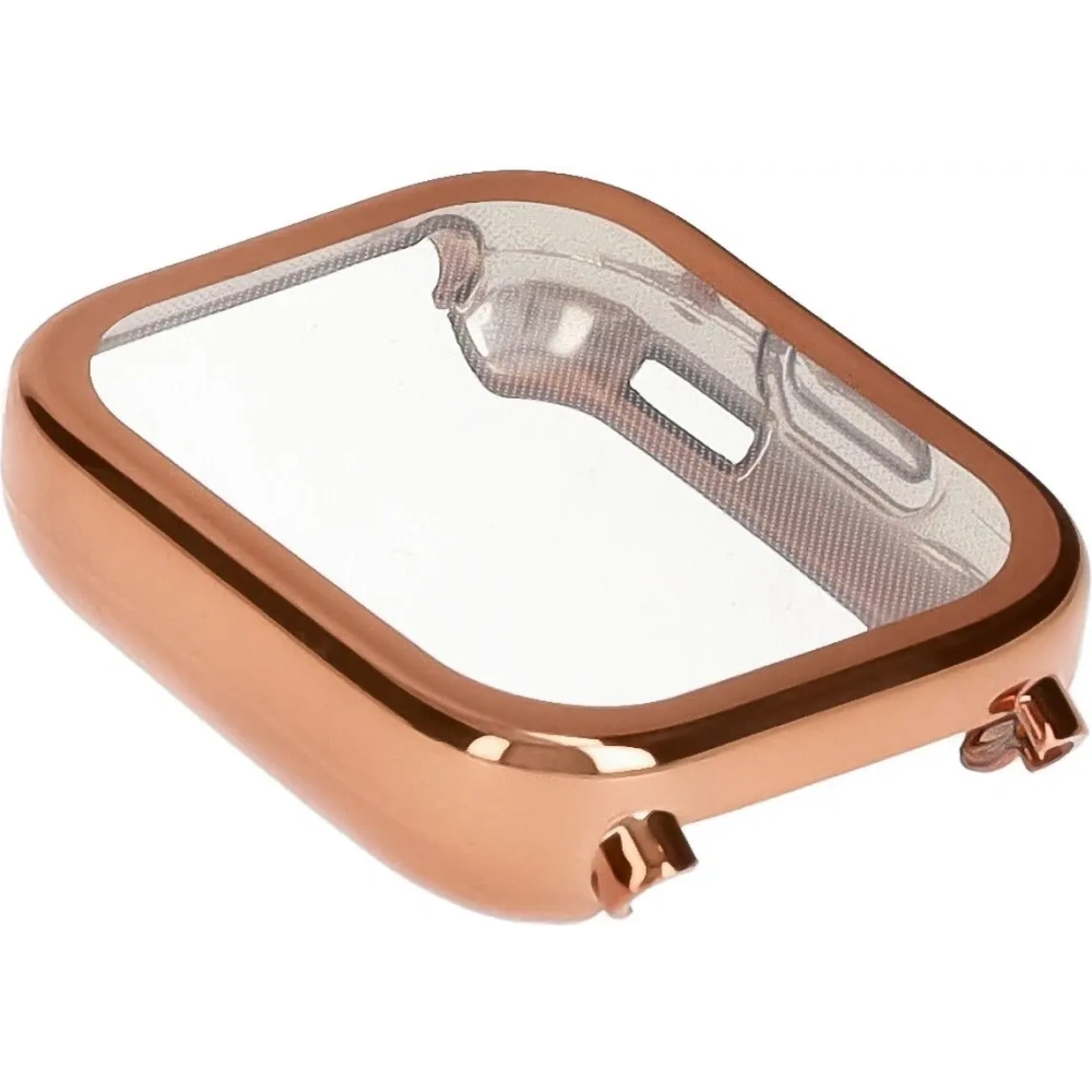 Etui z osłoną ekranu Bizon Case Watch Felipe do Xiaomi Redmi Watch 5 Active różowozłote