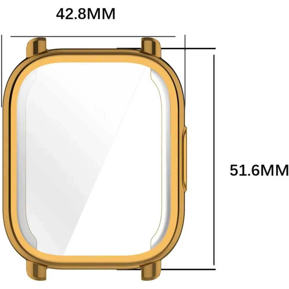 Etui z osłoną ekranu Bizon Case Watch Felipe do Xiaomi Redmi Watch 5 Active złote