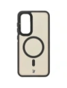 Kup Etui s podstavcem a magnetickým kroužkem Bizon Case Eclipse pro Samsung Galaxy S24 FE kouřové s černým rámečkem - BIZ7159 - {ean13} - Sklep Home Screen