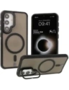 Bizon Case Eclipse Samsung Galaxy S24 fumuriu cu un cadru negru