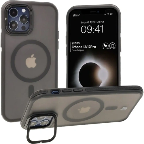Buy Bizon Case Eclipse Apple iPhone 12 / Apple iPhone 12 Pro smoky with a black frame - BIZ7161 - {ean13} - Home Screen Store Europe