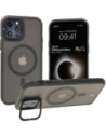 Bizon Case Eclipse Apple iPhone 12 / Apple iPhone 12 Pro smoky with a black frame