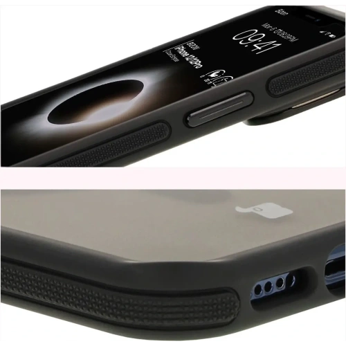 Kup Bizon Case Eclipse Apple iPhone 12 / Apple iPhone 12 Pro fumuriu cu un cadru negru - BIZ7161 - {ean13} - Sklep Home Screen