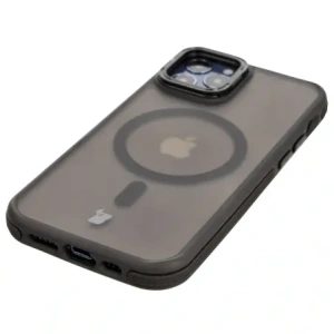 Kup Etui z podstawką i pierścieniem magnetycznym Bizon Case Eclipse do Apple iPhone 12 / Apple iPhone 12 Pro przydymione z czarną ramką - BIZ7161 - {ean13} - Sklep Home Screen