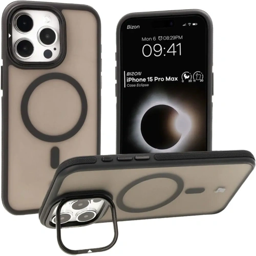 Buy Bizon Case Eclipse Apple iPhone 15 Pro Max smoky with a black frame - BIZ7162 - {ean13} - Home Screen Store Europe