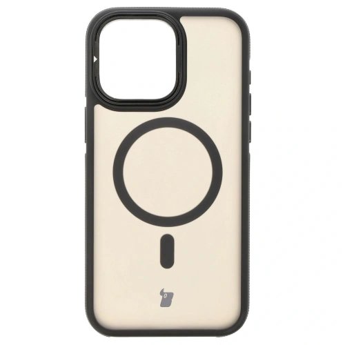 Kup Etui s podstavcem a magnetickým kroužkem Bizon Case Eclipse pro Apple iPhone 15 Pro Max kouřové s černým rámem - BIZ7162 - {ean13} - Sklep Home Screen