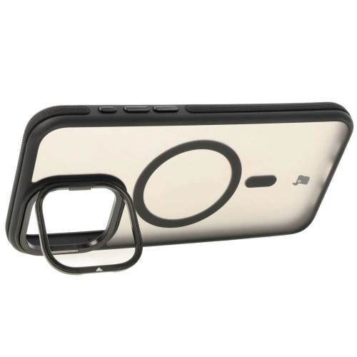 Kup Etui s podstavcem a magnetickým kroužkem Bizon Case Eclipse pro Apple iPhone 15 Pro Max kouřové s černým rámem - BIZ7162 - {ean13} - Sklep Home Screen
