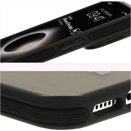 Kup Etui s podstavcem a magnetickým kroužkem Bizon Case Eclipse pro Apple iPhone 15 Pro Max kouřové s černým rámem - BIZ7162 - {ean13} - Sklep Home Screen