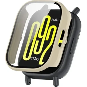 Kup Etui ze szkłem do zegarka Bizon Case+Glass Watch do Xiaomi Redmi Watch 5 Active beżowe - BIZ7163 - {ean13} - Sklep Home Screen