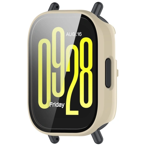 Kup Etui ze szkłem do zegarka Bizon Case+Glass Watch do Xiaomi Redmi Watch 5 Active beżowe - BIZ7163 - {ean13} - Sklep Home Screen