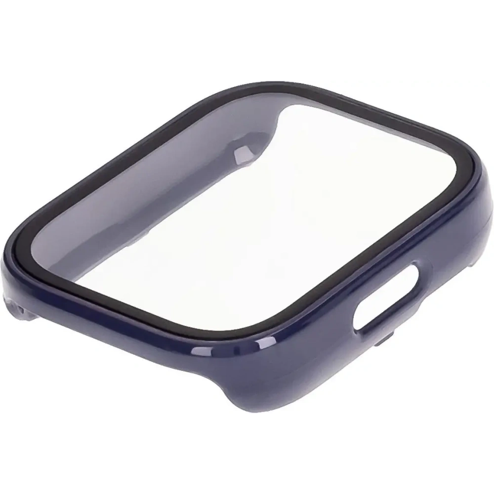 Etui ze szkłem do zegarka Bizon Case+Glass Watch do Xiaomi Redmi Watch 5 Active niebieskie