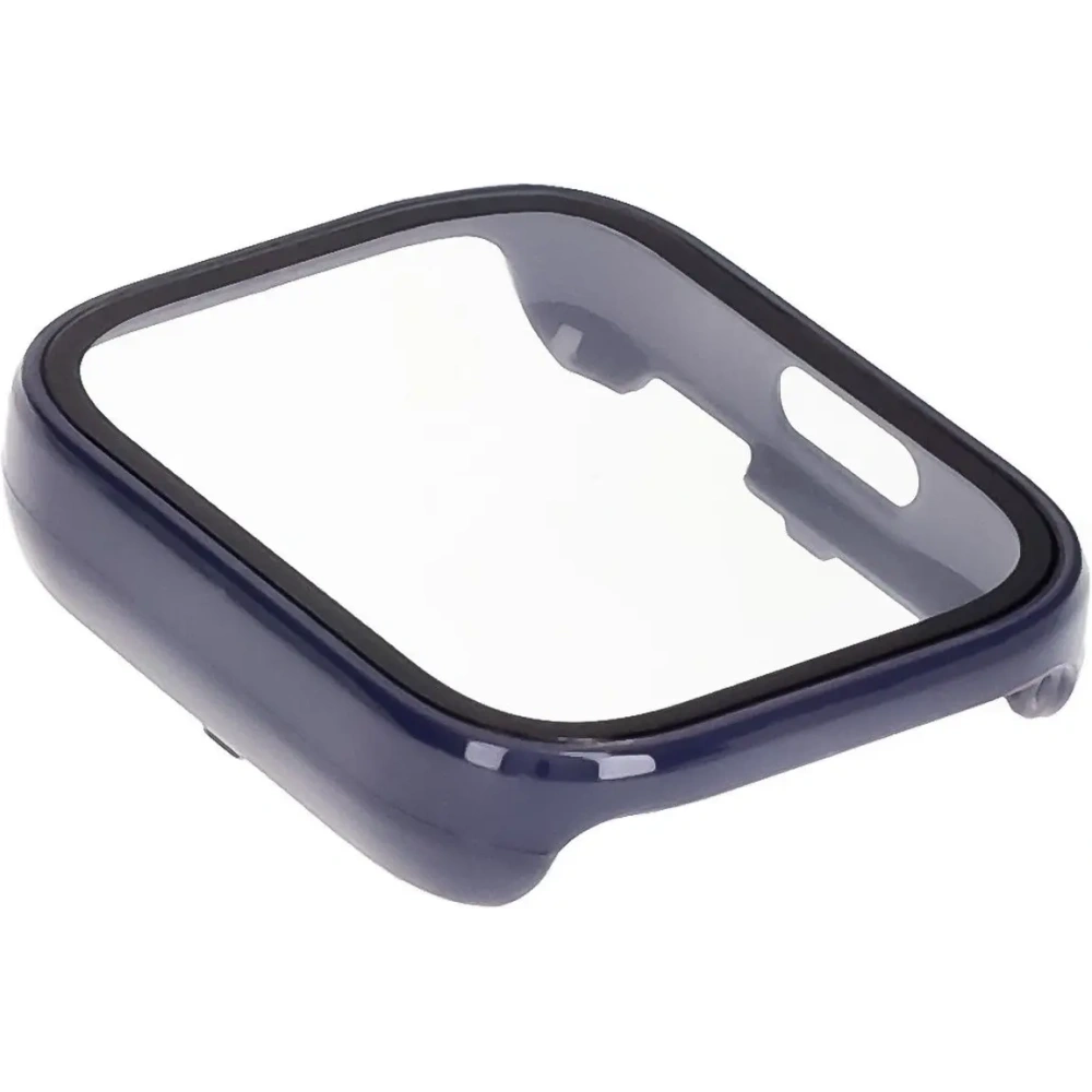 Etui ze szkłem do zegarka Bizon Case+Glass Watch do Xiaomi Redmi Watch 5 Active niebieskie