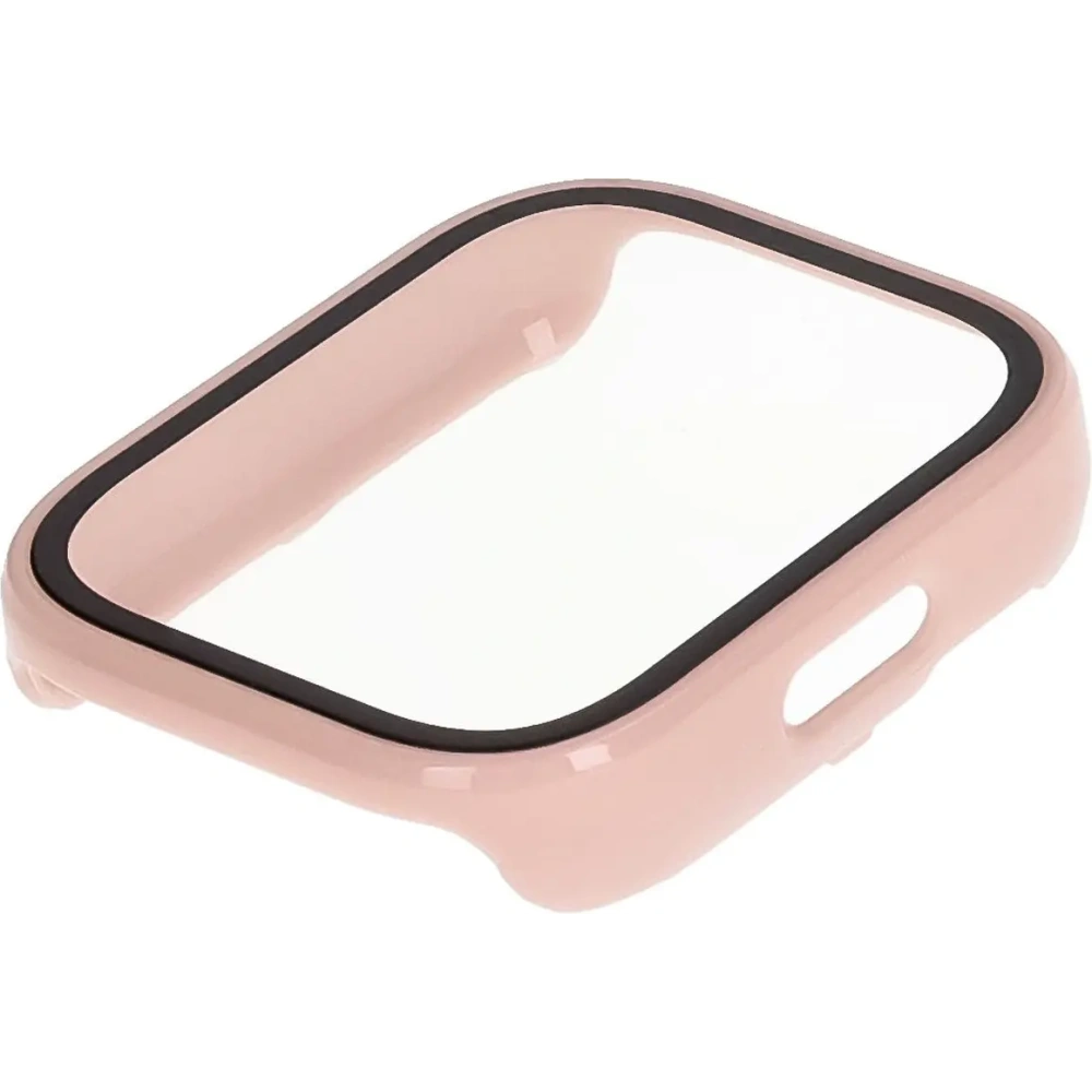 Etui ze szkłem do zegarka Bizon Case+Glass Watch do Xiaomi Redmi Watch 5 Active różowe