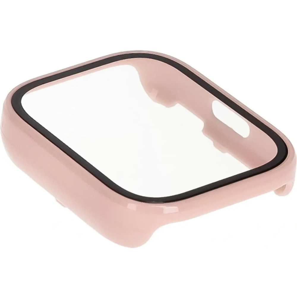 Etui ze szkłem do zegarka Bizon Case+Glass Watch do Xiaomi Redmi Watch 5 Active różowe