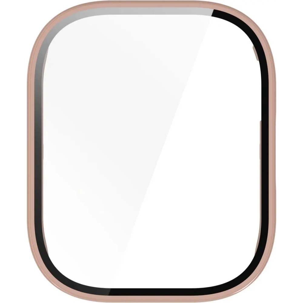 Etui ze szkłem do zegarka Bizon Case+Glass Watch do Xiaomi Redmi Watch 5 Active różowe