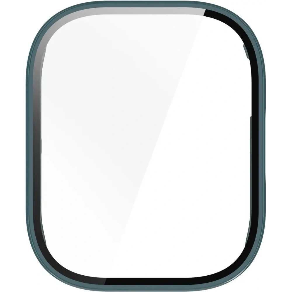 Etui ze szkłem do zegarka Bizon Case+Glass Watch do Xiaomi Redmi Watch 5 Active zielone