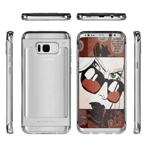 Buy Ghostek Cloak 2 Samsung Galaxy S8 Plus Silver + Screen Protector - GHO057SLV - {ean13} - Home Screen Store Europe