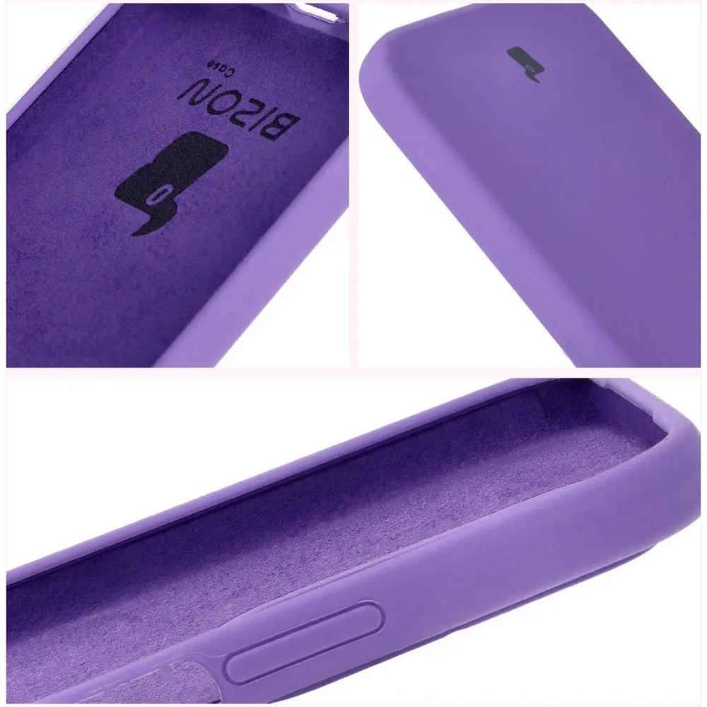 Silikonowe etui Bizon Soft Case do Honor 200 Lite fioletowe