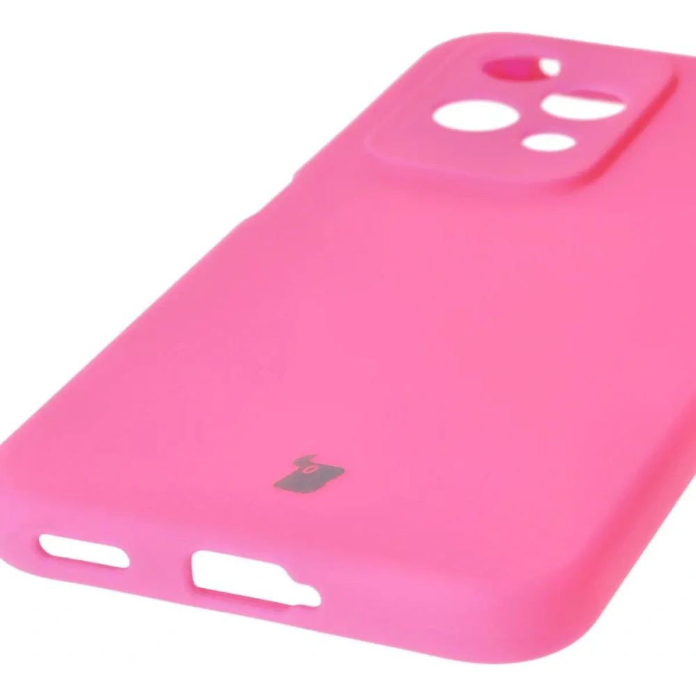 Silikonowe etui Bizon Soft Case do Honor 200 Lite neonowo-różowe