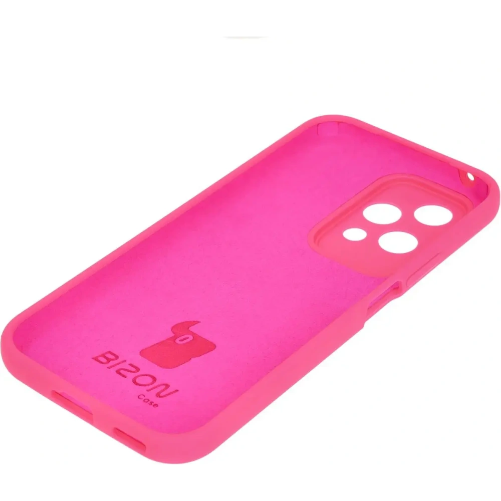 Silikonowe etui Bizon Soft Case do Honor 200 Lite neonowo-różowe