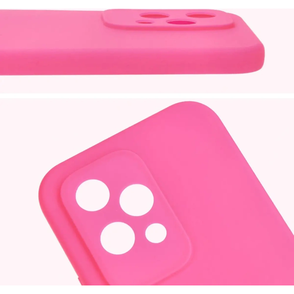 Silikonowe etui Bizon Soft Case do Honor 200 Lite neonowo-różowe