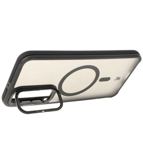 Kup Etui s podstavcem a magnetickým kroužkem Bizon Case Eclipse pro Samsung Galaxy A16 4G/5G kouřové s černým rámečkem - BIZ7173 - {ean13} - Sklep Home Screen
