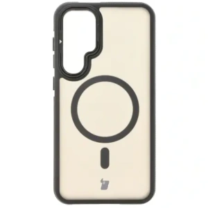 Kup Etui z podstawką i pierścieniem magnetycznym Bizon Case Eclipse do Samsung Galaxy S24 Plus przydymione z czarną ramką - BIZ7174 - {ean13} - Sklep Home Screen