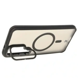 Kup Etui z podstawką i pierścieniem magnetycznym Bizon Case Eclipse do Samsung Galaxy S24 Plus przydymione z czarną ramką - BIZ7174 - {ean13} - Sklep Home Screen