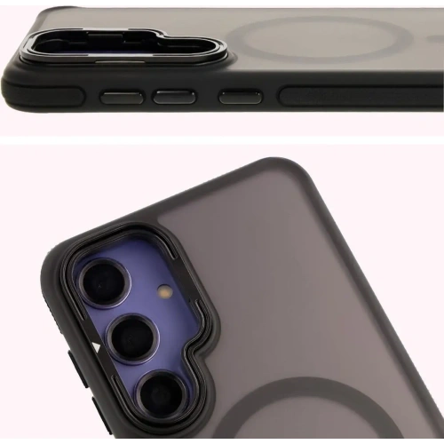 Kup Etui z podstawką i pierścieniem magnetycznym Bizon Case Eclipse do Samsung Galaxy S24 Plus przydymione z czarną ramką - BIZ7174 - {ean13} - Sklep Home Screen