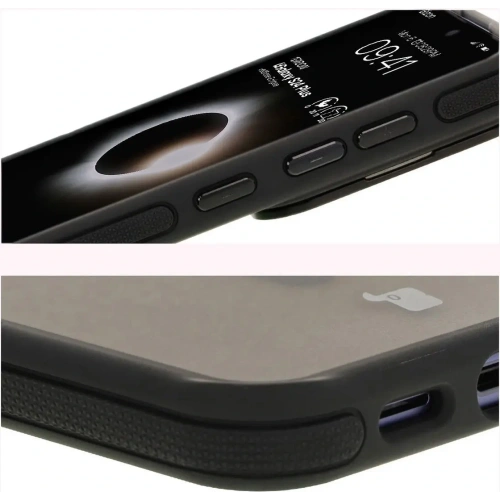 Kup Etui z podstawką i pierścieniem magnetycznym Bizon Case Eclipse do Samsung Galaxy S24 Plus przydymione z czarną ramką - BIZ7174 - {ean13} - Sklep Home Screen