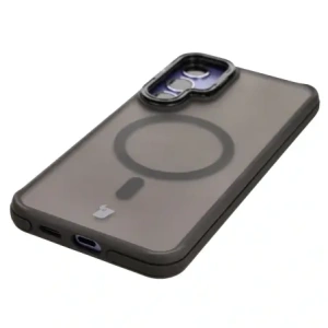 Kup Etui z podstawką i pierścieniem magnetycznym Bizon Case Eclipse do Samsung Galaxy S24 Plus przydymione z czarną ramką - BIZ7174 - {ean13} - Sklep Home Screen