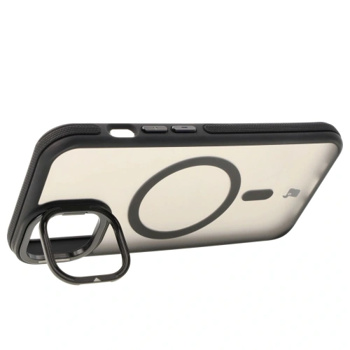 Kup Etui s podstavcem a magnetickým kroužkem Bizon Case Eclipse pro Apple iPhone 14 / Apple iPhone 13 kouřové s černým rámem - BIZ7176 - {ean13} - Sklep Home Screen